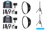 Nanlite Forza 60B II Bi-color LED luč DUAL KIT 2x softbox SB-FMM-60 _2x stojalo